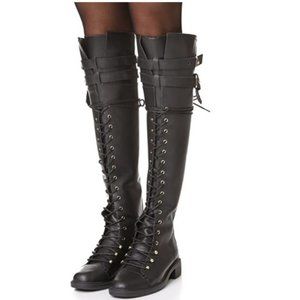 Joie Women's Gryffin Lace Up Over The Knee Boot